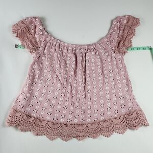 KONTROL CONTEMPORARY SLIGHTLY CROP DUSTY PINK RELAX FIT SZ MEDIUM. 200% COTTON